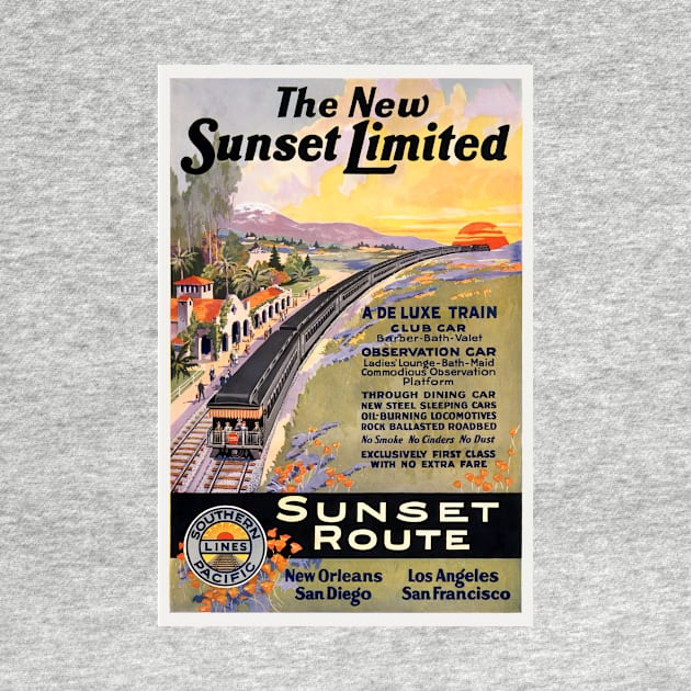 The New Sunset Limited Vintage Poster 1924 by vintagetreasure